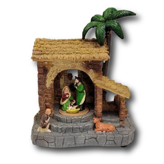 Wizardi 20" Christmas Village Traditional Stale Nativity Scene Decoration